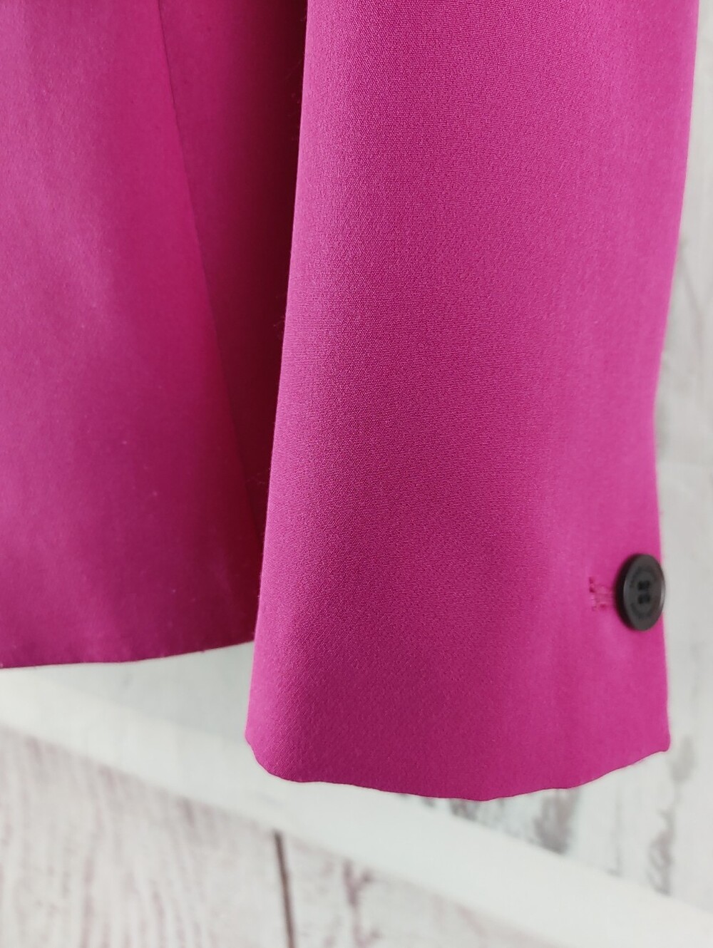 Tahari Women's Fuschia Pink Single-Button Blazer Size 2 - Picture 5 of 14